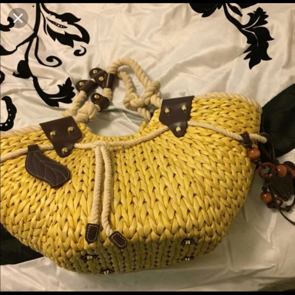 francesco biasia Italian straw bag